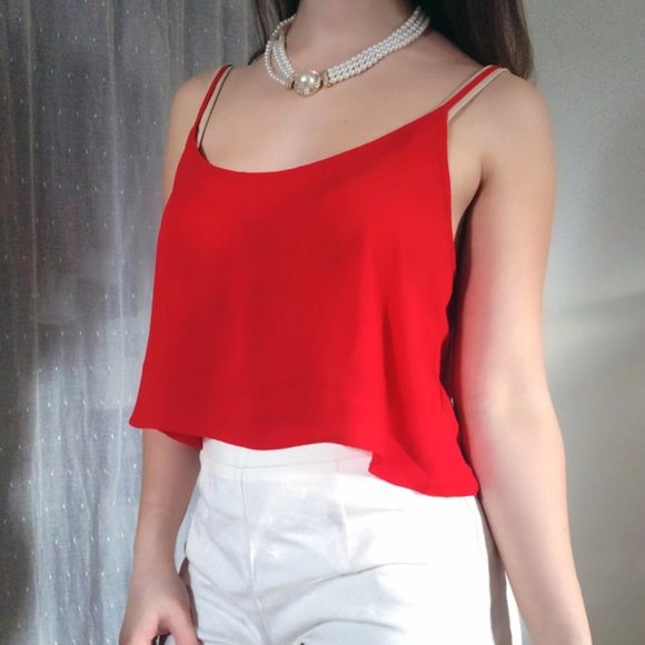 Teal Flowy Sleeveless Tank Top Blouse - Forever 21 - Picture 3 of 6